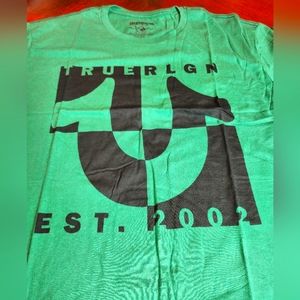 NWT True Religion Horse Shoe Split Crew Neck T-Shirt XXL